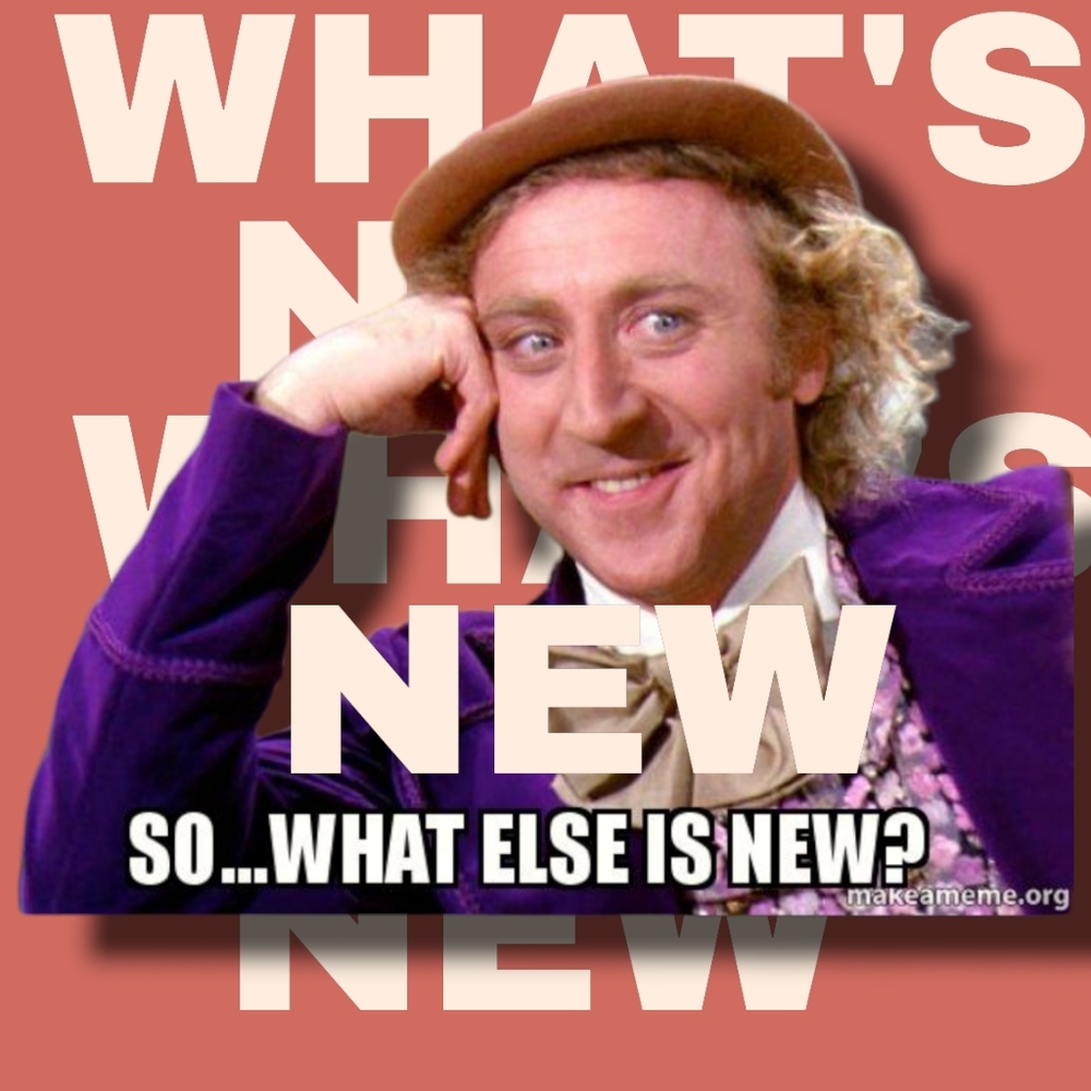 Here's what's new in the shop